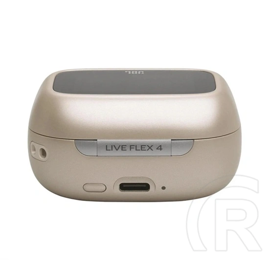 JBL Live Flex 4 bluetooth fülhallgató sztereo (v6,0, tws, mikrofon, aktív zajszűrő, LED kijelző, ip54 + töltőtok, bézs)