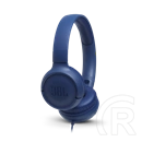 JBL Tune 500 vezetékes fejhallgató (3,5 mm jack, sztereó, mikrofonos, kék)