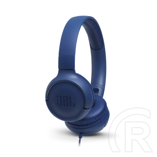 JBL Tune 500 vezetékes fejhallgató (3,5 mm jack, sztereó, mikrofonos, kék)