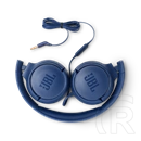 JBL Tune 500 vezetékes fejhallgató (3,5 mm jack, sztereó, mikrofonos, kék)