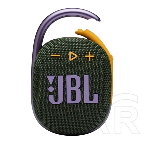 JBL clip4 bluetooth hordozható hangszóró (v5.1, 1050mah belső akku, 5w, ipx67 vízálló) sötétzöld