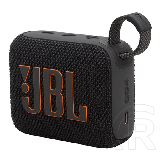 JBL GO 4 hordozható hangszóró (BT v5.3, 850 mAh belső akku, 4,2 W, IP67, fekete)