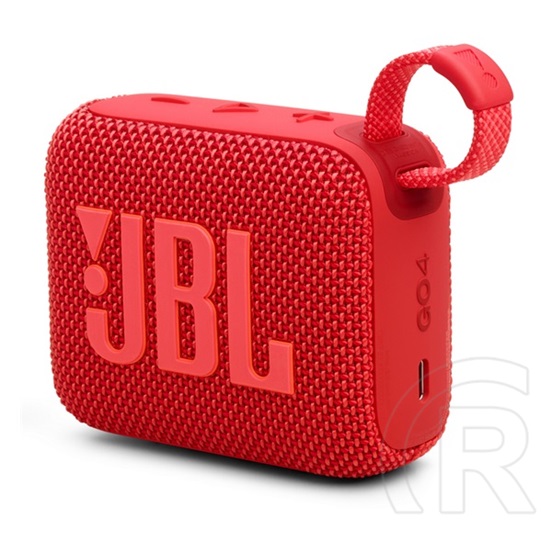 JBL GO 4 hordozható hangszóró (BT v5.3, 850 mAh belső akku, 4,2 W, IP67, piros)