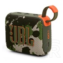 JBL GO 4 hordozható hangszóró (BT v5.3, 850 mAh belső akku, 4,2 W, IP67, terepmintás/sötétzöld)