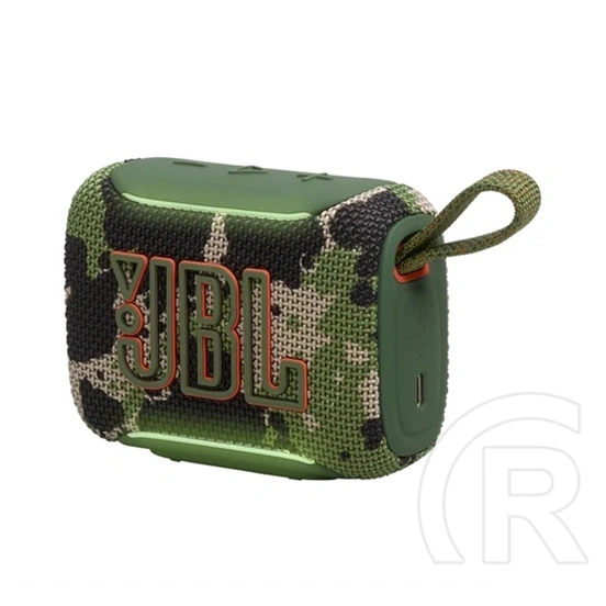 JBL go5 bluetooth hordozható hangszóró (v6.0, 4.8w, ip68 vízálló, terep minta) sötétzöld
