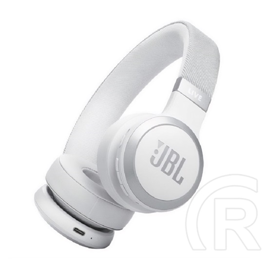 JBL live 670nc bluetooth fejhallgató sztereo (v5.3, mikrofon, aktív zajszűrő) fehér