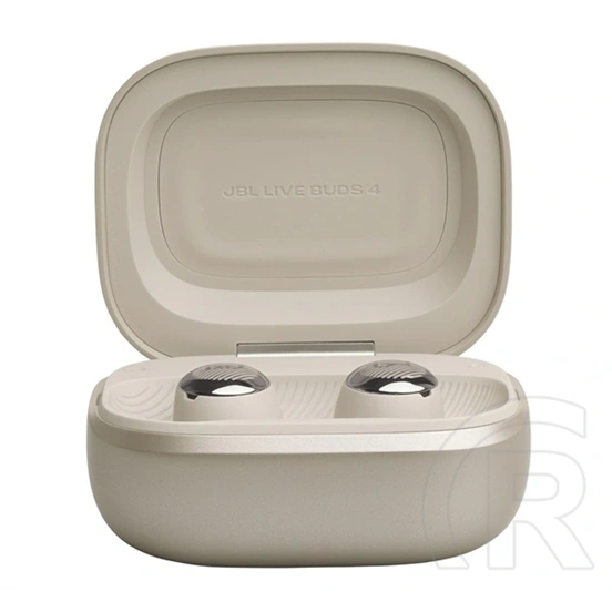 JBL live buds 4 bluetooth fülhallgató sztereo (v6.0, tws, mikrofon, aktív zajszűrő, led kijelző, ip55 + töltőtok) bézs