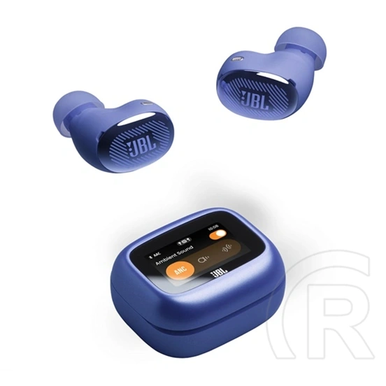 JBL live buds 4 bluetooth fülhallgató sztereo (v6.0, tws, mikrofon, aktív zajszűrő, led kijelző, ip55 + töltőtok) kék