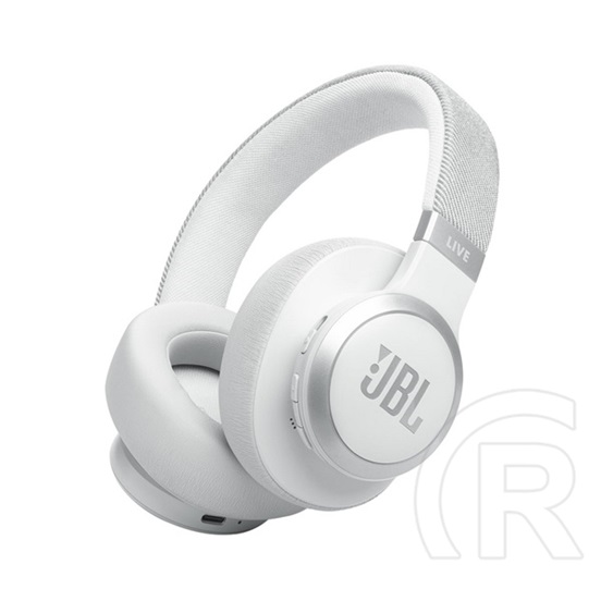 JBL live t770nc bluetooth fejhallgató sztereo (v5.3, mikrofon, aktív zajszűrő, multipoint, összehajtható + kábel) fehér