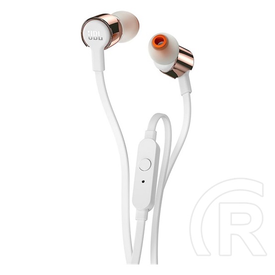 JBL t210 fülhallgató sztereo (3.5mm jack, felvevő gomb, lapos kábel) rozéarany