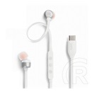 JBL t310 fülhallgató sztereo (type-c, felvevő gomb, lapos kábel) fehér