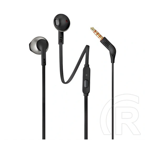 JBL tune 205 fülhallgató sztereo (3.5mm jack, felvevő gomb, lapos kábel) fekete
