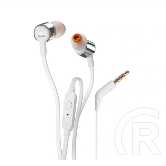 JBL tune 210 fülhallgató sztereo (3.5mm jack, felvevő gomb, lapos kábel) világosszürke
