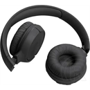 JBL tune 520BT bluetooth fejhallgató sztereo (v5.3, mikrofon, multipoint, összehajtható, fekete)