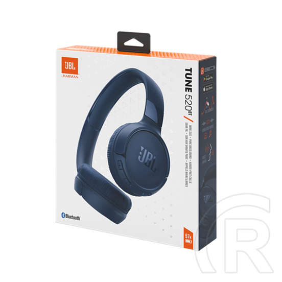 JBL tune 520bt bluetooth fejhallgató sztereo (v5.3, mikrofon, multipoint, összehajtható) sötétkék