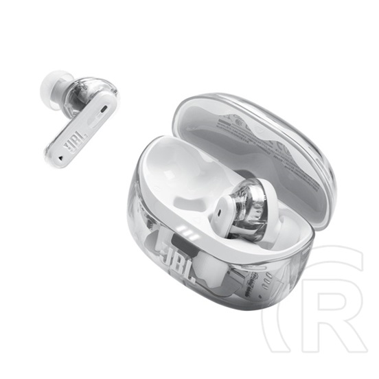 JBL tune beam2 ghost edition bluetooth fülhallgató sztereo (v5.3, tws, mikrofon, aktív zajszűrő, ip54 + töltőtok) fehér