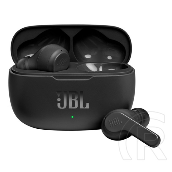 JBL vibe 200 bluetooth fülhallgató sztereo (v5.0, tws, cseppálló, mélyhang kiemelés + töltőtok) fekete