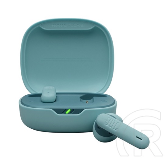 JBL wave flex 2 bluetooth fülhallgató sztereo (v5.3, tws, mikrofon, zajszűrő, ip54 + töltőtok) világoskék