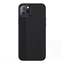 JOYROOM Apple iPhone 12 mini szilikon telefonvédő (ultravékony, szálcsiszolt) fekete