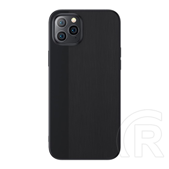 JOYROOM BRIGHT SHADOW Apple iPhone 12 Pro Max szilikon telefonvédő (ultravékony, szálcsiszolt) fekete