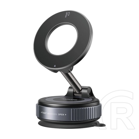 JOYROOM autós tartó (műszerfalra, tapadókorongos, mágneses, 360°, 4-7" méret) sötétszürke