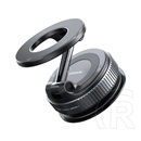 JOYROOM autós tartó (műszerfalra, tapadókorongos, mágneses, 360°, 4-7" méret) sötétszürke