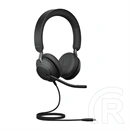Jabra Evolve2 40 SE UC vezetékes fejhallgató sztereo (USB-C, mikrofon, fekete)