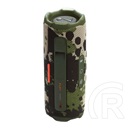 Jbl flip7 bluetooth hordozható hangszóró (v5.4, 4800mah belső akku, 25w, ip68 vízálló, terep minta) sötétzöld