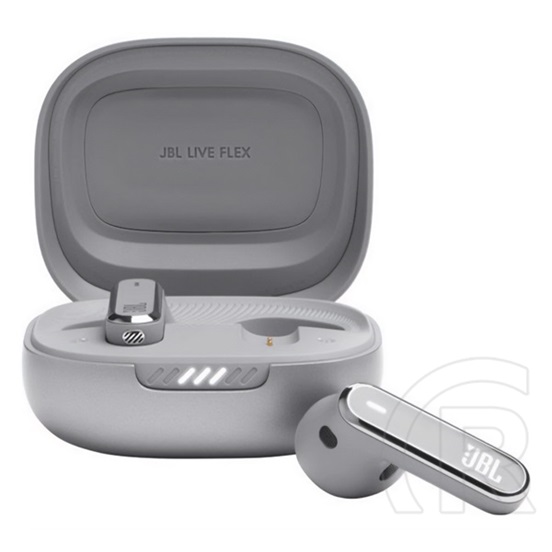Jbl live flex bluetooth fülhallgató sztereo (v5.3, tws, mikrofon, aktív zajszűrő, ipx2 + töltőtok) ezüst