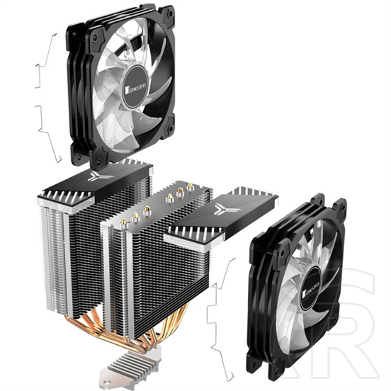 Jonsbo CR-2000GT ARGB PWM CPU hűtő (fekete)