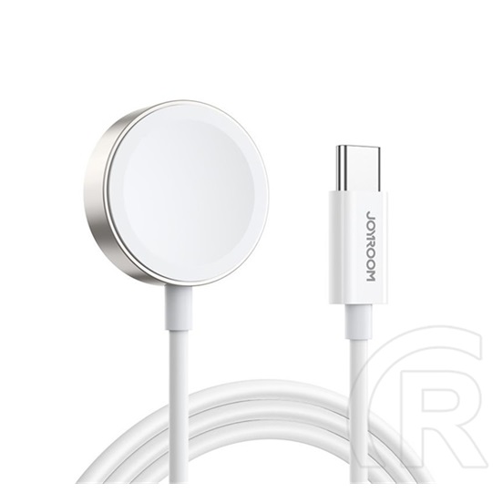 Joyroom Apple Watch Series SE 44mm töltőkábel type-c (gyorstöltés támogatás, mágneses, 120cm) fehér