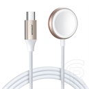 Joyroom Apple Watch Ultra 2 49mm töltőkábel type-c (wireless, mágneses, gyorstöltő, 120cm, Apple watch töltő) fehér