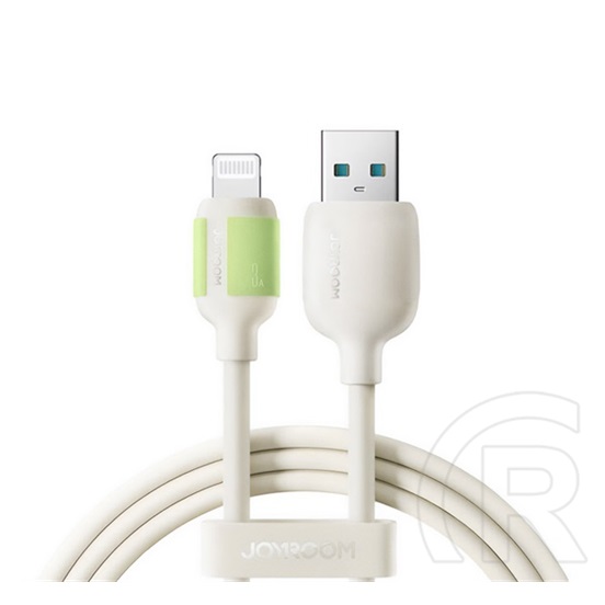 Joyroom Apple iPhone 5C adatkábel (usb - lightning, 3a, gyorstöltő, 200cm) bézs