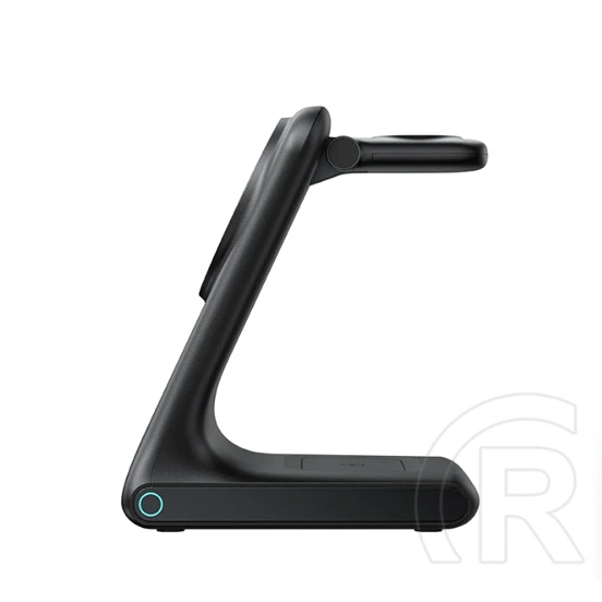 Joyroom Apple iPhone 8 4.7 asztali töltőállvány 3in1 (15w, wireless, magsafe, airpods, apple watch töltő) fekete