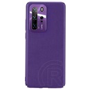 Joyroom Star Lord Huawei P40 Pro műanyag telefonvédő (ultravékony, fém kameravédő keret bevonat) lila