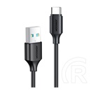 Joyroom USB adat- és töltőkábel (A dugó / C dugó, 3A, 25cm, fekete)