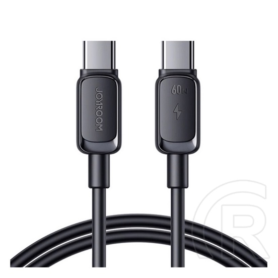 Joyroom a14 adatkábel (type-c - type-c, 60w, pd gyorstöltő, törésgátló, 120cm) fekete