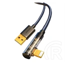 Joyroom adatkábel (USB - Lightning, 2,4A, gyorstöltő, 90 fokos, 120 cm, fekete)