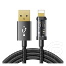 Joyroom adat- és töltőkábel (USB-A dugó / Lightning 8 pin dugó, 2.4A, 20W, 2 m, fekete)