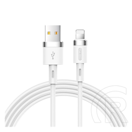 Joyroom adat- és töltőkábel (USB-A dugó / Lightning 8 pin dugó, 2.4A, 1,2 m, fehér)