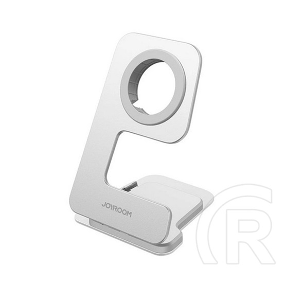 Joyroom asztali töltőállvány (wireless, Apple watch töltő, összehajtható) ezüst
