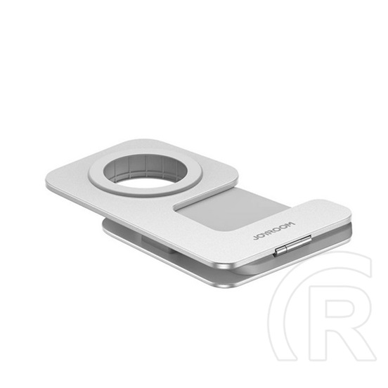 Joyroom asztali töltőállvány (wireless, Apple watch töltő, összehajtható) ezüst
