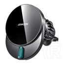 Joyroom autós tartó (szellőzőre, mágneses, gyorstöltő, 15w, wireless, led jelzés) fekete