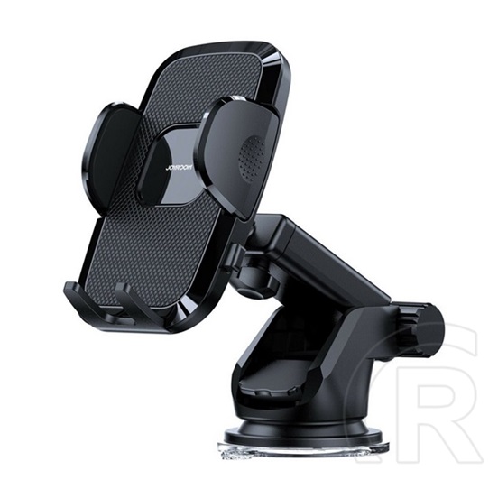 Joyroom autós tartó (tapadókorongos, műszerfalra, automata, állítható, 360°-ban forgatható, 4.7-6.9" méret) fekete