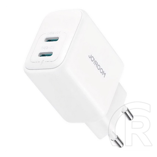 Joyroom hálózati töltő 2 type-c aljzat (20w, pd gyorstöltő 3.0) fehér