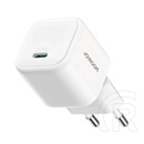 Joyroom hálózati töltő type-c aljzat (20w, gan, pd gyorstöltő 3.0) fehér