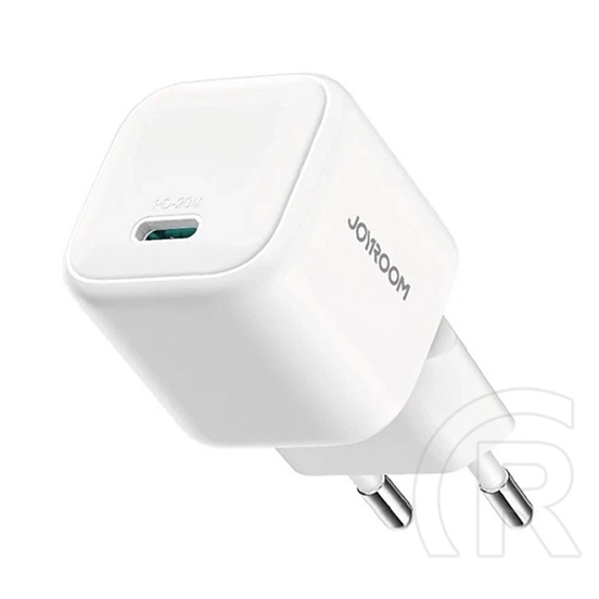 Joyroom hálózati töltő type-c aljzat (20w, gan, pd gyorstöltő 3.0) fehér
