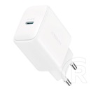 Joyroom hálózati töltő type-c aljzat (20w, pd gyorstöltő 3.0 + type-c kábel) fehér
