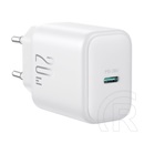 Joyroom hálózati töltő type-c aljzat (20w, pd gyorstöltő) fehér