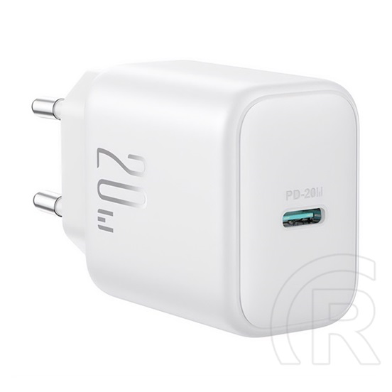 Joyroom hálózati töltő type-c aljzat (20w, pd gyorstöltő) fehér